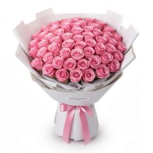 51 Pembe Gül Buketi